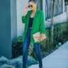 Blazers * | Entrepreneur Pocketed Blazer Emerald Final Sale