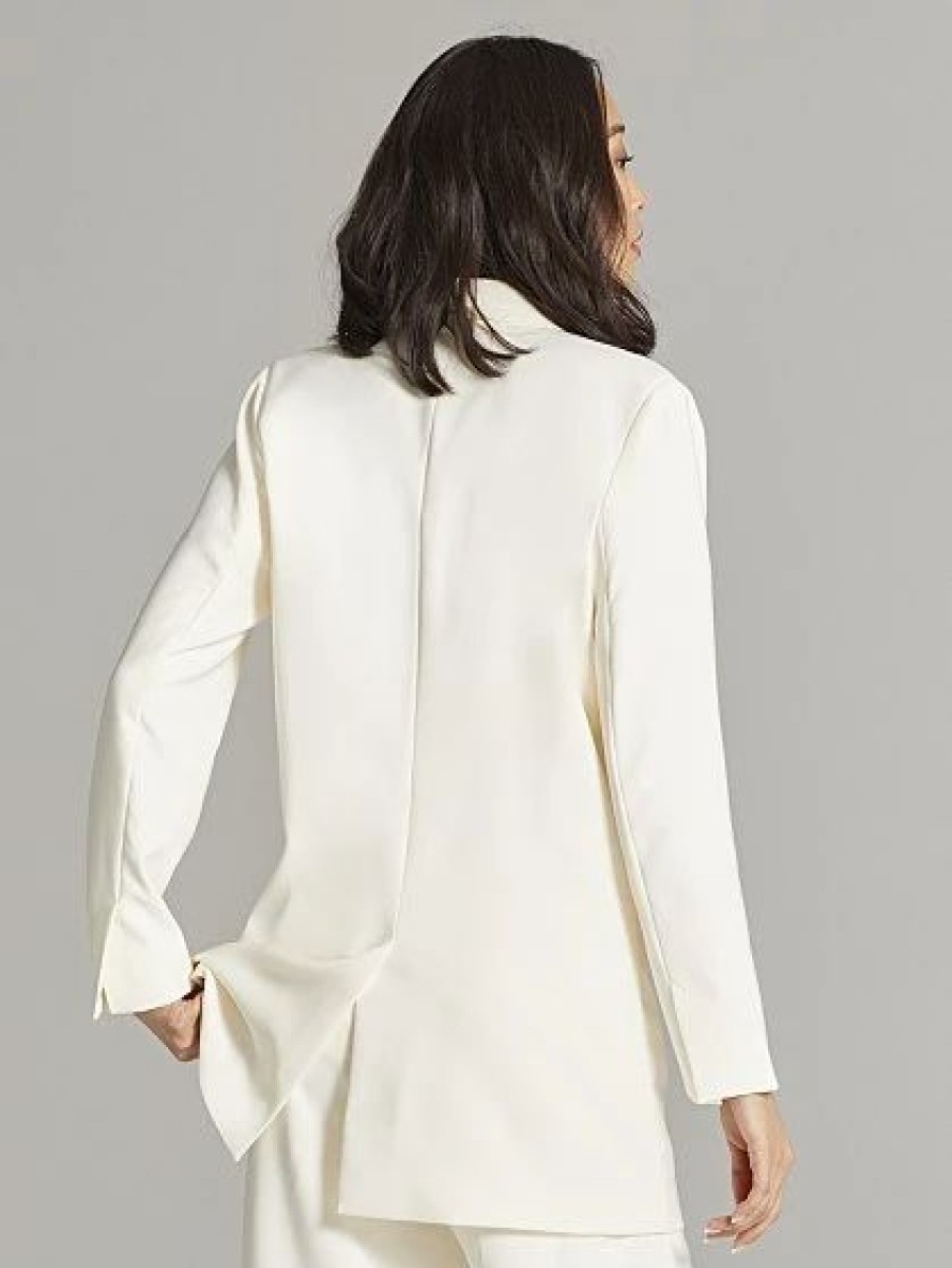 Jackets * | Gladys Tie-Waist Blazer Natural - Bisque