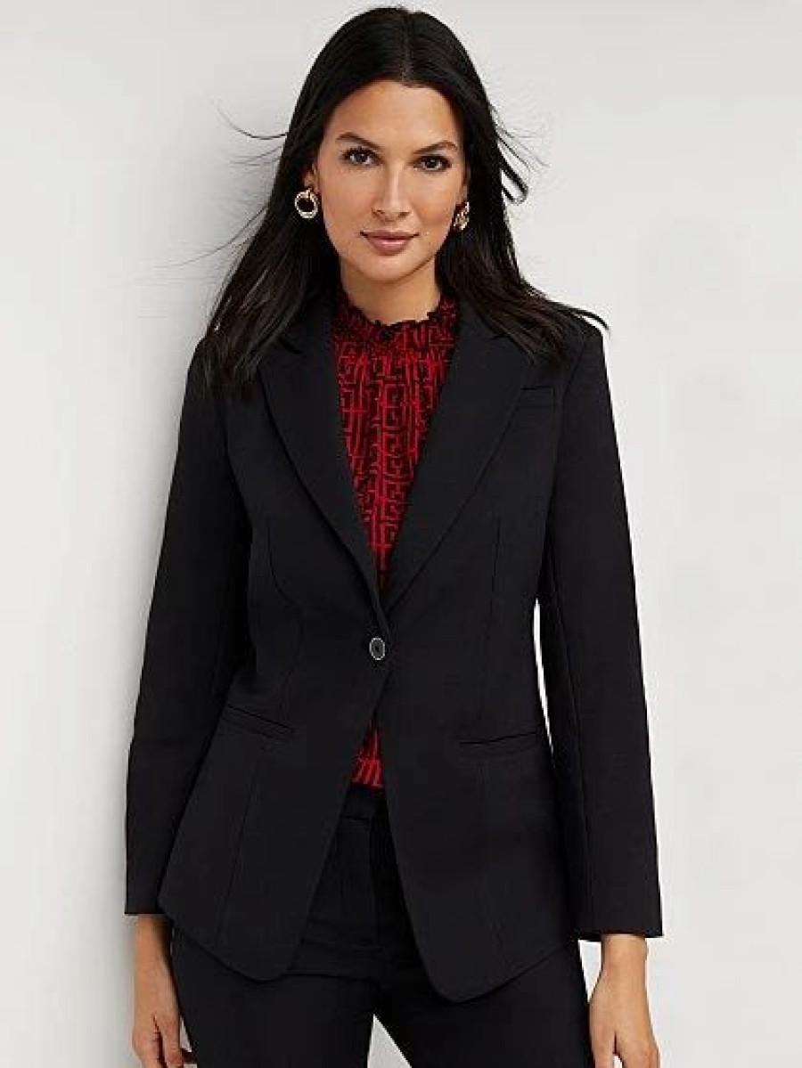 Jackets * | Single-Button Cutaway Blazer All Season Stretch