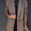 Blazers * | Daily Mail Pocketed Blazer Mocha Final Sale