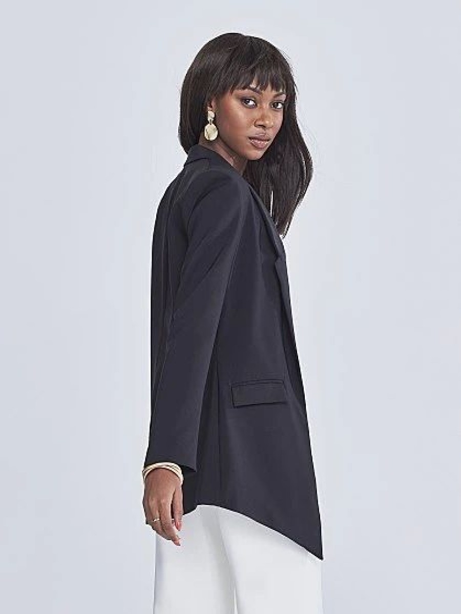 Jackets * | Chantal Oversized Blazer Black - Black