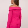 Jackets * | Off-The-Shoulder Double-Breasted Blazer