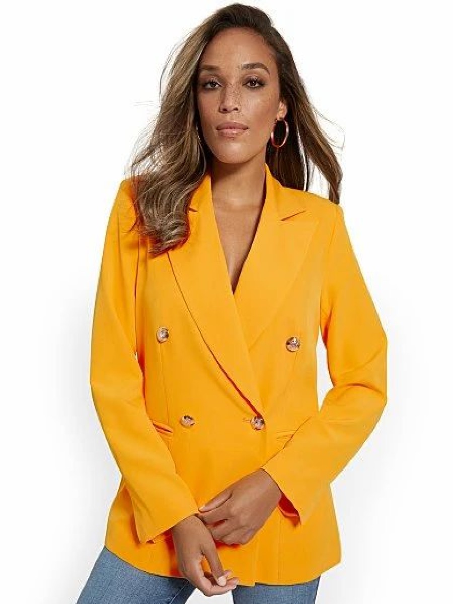 Jackets * | Double-Breasted Blazer