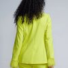 Jackets * | Feather Trim Blazer Green - Looking For Lime