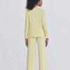 Jackets * | Chell Crepe Blazer Yellow - Lemon Chiffon