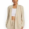 Jackets * | Oversized Linen Blazer Lumiere