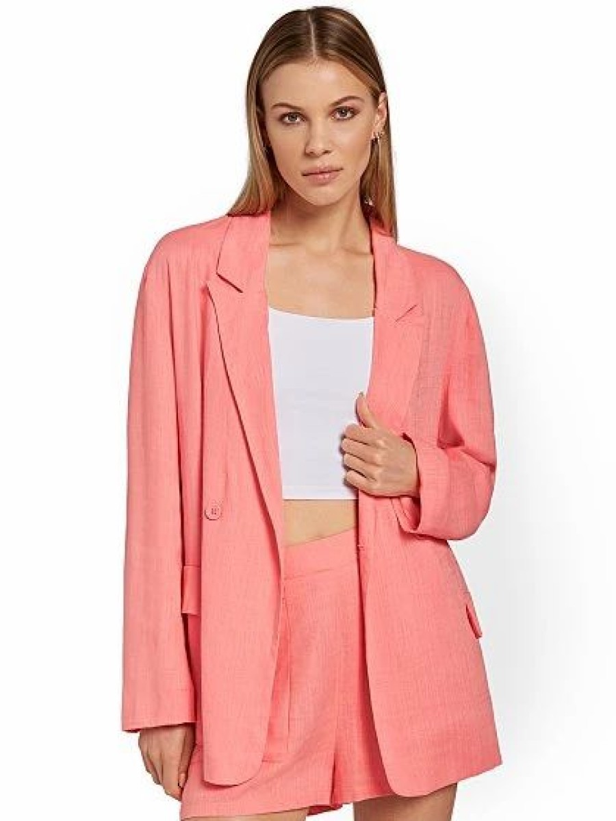 Jackets * | Oversized Linen Blazer Lumiere