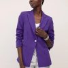 Jackets * | Rhinestone-Button Blazer