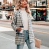 Blazers * | Amoura Pocketed Houndstooth Blazer Final Sale