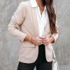 Coats & Jackets * | Maryanne Pocketed Blazer Tan Final Sale