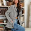 Coats & Jackets * | Frankie Plaid Pocketed Blazer Sale