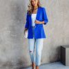 Coats & Jackets * | Sawyer Pocketed Blazer Blue Sale