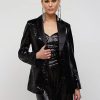 Jackets * | Sequin Satin-Lapel Blazer