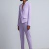 Jackets * | Short-Length Single-Button Blazer Fit To Flatter Purple - Dreamy Lilac