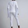 Jackets * | Elongated-Sleeve Blazer White - Optic White