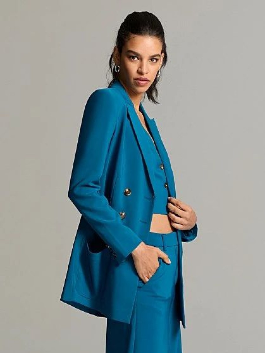 Jackets * | Mae Double-Breasted Blazer