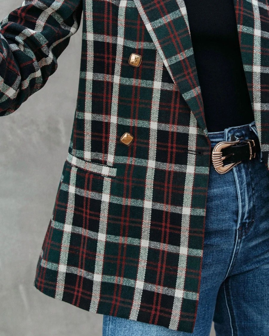 Blazers * | Ivy League Plaid Blazer Final Sale