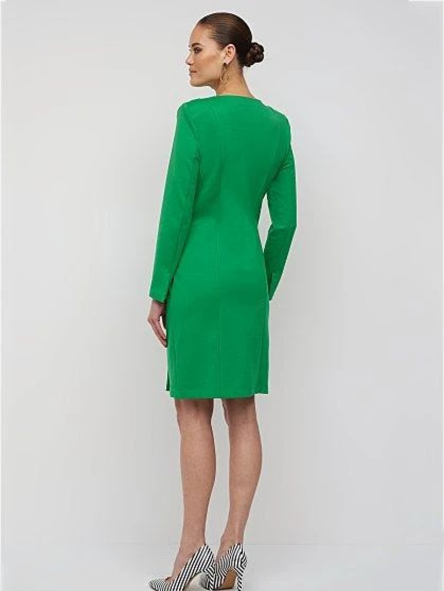 Dresses * | Button-Detail Blazer Sheath Dress Superflex