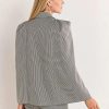 Jackets * | Menswear Tweed Cape Blazer Fate Black - Black/White