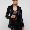 Jackets * | Sequin Satin-Lapel Blazer