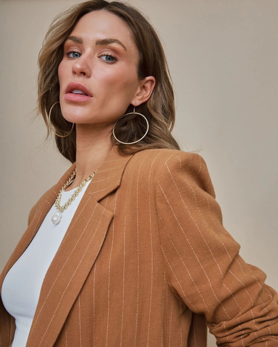 Coats & Jackets * | Amber Linen Blend Blazer Final Sale