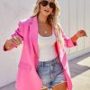 Blazers * | Aria Pocketed Blazer Pink Final Sale