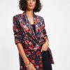 Blazers * | One Final Rose Pocketed Velvet Blazer Final Sale