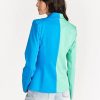 Jackets * | Colorblock Blazer Do+ Be Blue - Blue