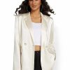 Jackets * | Satin Boyfriend Blazer Sans Souci