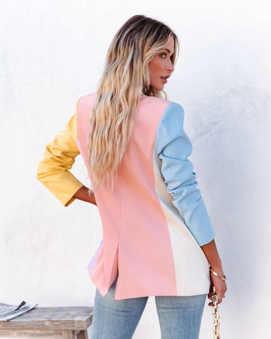 Blazers * | Mariposa Pocketed Blazer Multi Sale