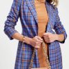 Blazers * | Daphne Plaid Pocketed Blazer Final Sale