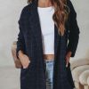 Coats & Jackets * | Stellaluna Textured Pocketed Blazer Navy Sale