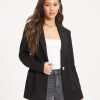 Blazers * | Natasha Lightweight Pocketed Blazer Black Final Sale