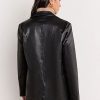 Jackets * | Faux-Leather Blazer Sans Souci