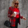 Blazers * | Eve Pocketed Plaid Blazer Final Sale