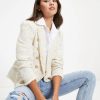 Blazers * | Understood The Assignment Pocketed Blazer Ivory Last Chance