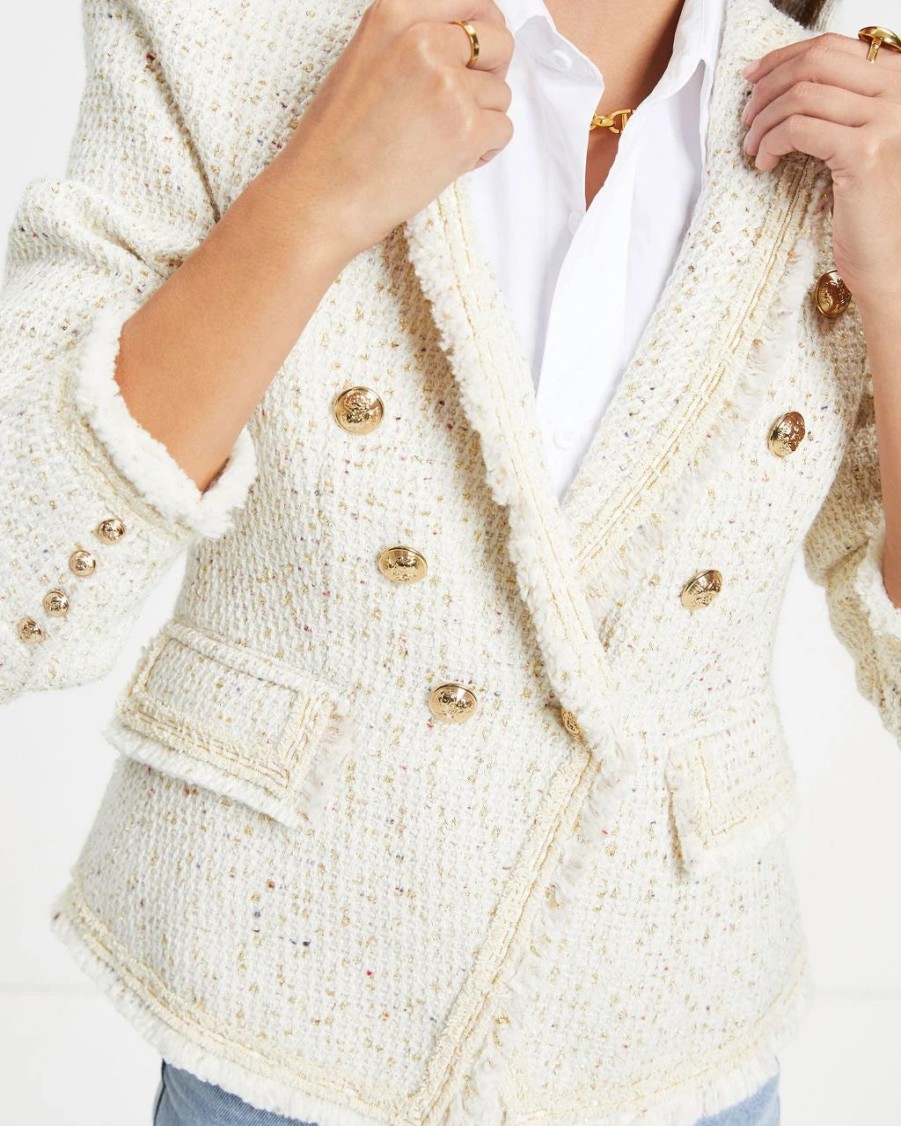 Blazers * | Understood The Assignment Pocketed Blazer Ivory Last Chance