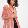 Blazers * | Katherina Velvet Blazer Rose Final Sale