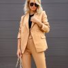 Blazers * | Making Boss Moves Pocketed Blazer Camel Final Sale