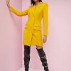 Dresses * | Button-Front Blazer Shift Dress Magic Crepe