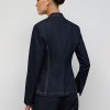 Jackets * | Double-Breasted Denim Blazer Blue - Navy