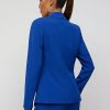 Jackets * | Double-Breasted Crest-Button Blazer Essential Stretch Blue - Blue Eclipse