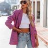 Blazers * | Elizabeth Textured Pocketed Blazer Final Sale