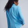 Jackets * | Oversized Single-Button Crepe Blazer