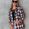 Blazers * | Big Apple Dreams Pocketed Plaid Blazer Final Sale