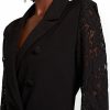 Jackets * | Lace-Sleeve Blazer Black - Black